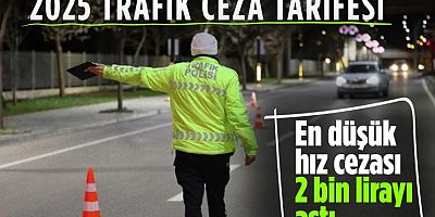2025 yılı trafik ceza tarifesi belli oldu