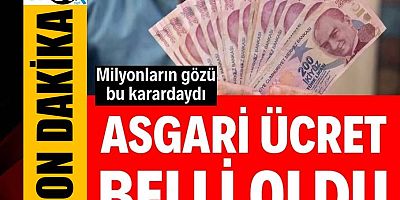 2026 asgari ücret belli oldu