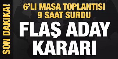 6'lı Masa Toplantısı Sonrası Yazılı Açıklama