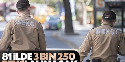 81 İlde 3 Bin 250 Çarşı Ve Mahalle Bekçisi Alımı Kararı
