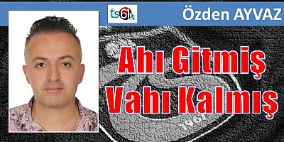 Ahı Gitmiş Vahı Kalmış