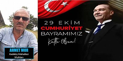 Ahmet Mor'dan Cumhuriyet Bayramı Kutlaması