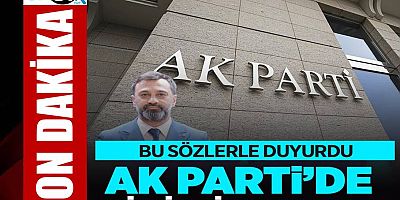 AK Parti'de bir istifa daha!