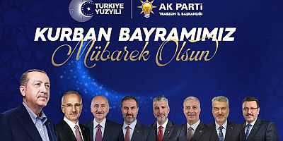 AK Parti Trabzon İl Başkanlığı Kurban Bayramı İlanı