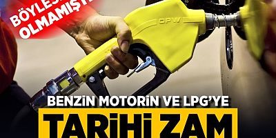 Akaryakıta görülmemiş zam! Benzin, motorine 5'er TL, LPG'ye 4 TL zam geldi! Benzin 34 lira oldu