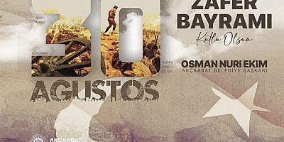 Akçaabat Belediyesi 30 Ağustos Zafer Bayramı Mesajı