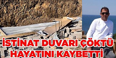 Akçaabat’ta inşaat duvarı çöktü: 1 ölü