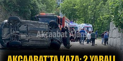 Akçaabat’ta kaza: 2 yaralı