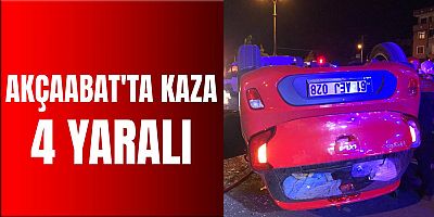 Akçaabat'ta Trafik Kazası: 4 Yaralı
