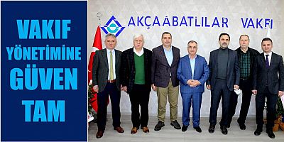 Akçaabatlılar Vakfı Seçim Yaptı