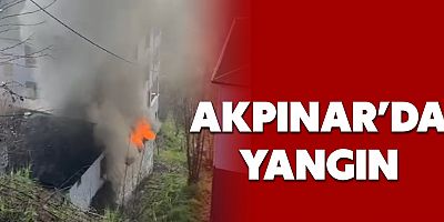 Akpınar'da yangın