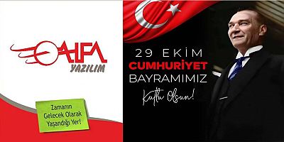 Alfa Yazılım'dan Cumhuriyet Bayramı Kutlaması