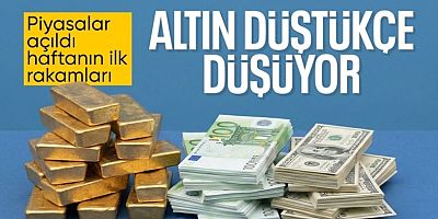 Altın yeni haftaya düşüşle başladı