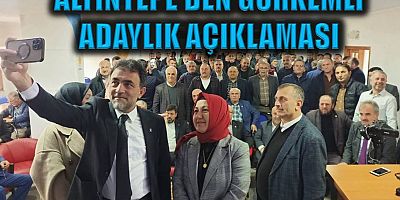 Altıntepe'den Görkemli Adaylık Açıklaması