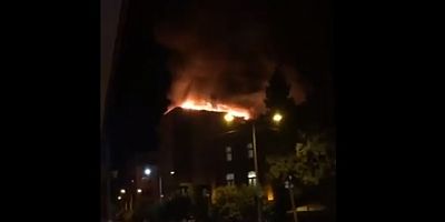 Araklı'da Şok Yangın! Mahalleli Sokağa İndi