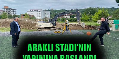 Araklı Stadyumunun yapımına başlandı