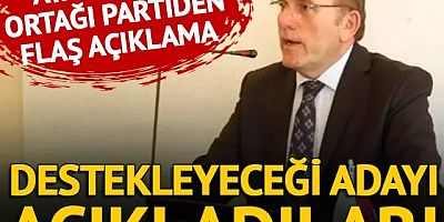 ATA İttifakı ortağı partiden flaş açıklama!