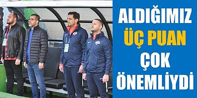 AVCI: BU ÜÇ PUAN ÇOK ÖNEMLİYDİ