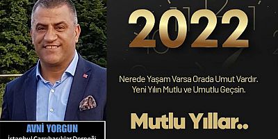 Avni Yorgun'dan Yeni Yıl Mesajı