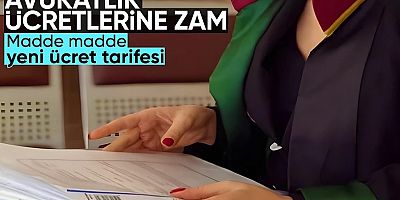 Avukatlık asgari ücret tarifesi belirlendi