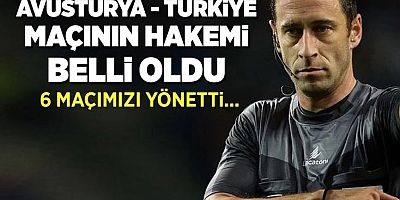 Avusturya - Türkiye maçının hakemi açıklandı