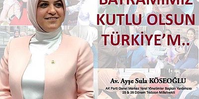 Ayşe Sula Köseoğlu’dan Kurban Bayramı Tebriği