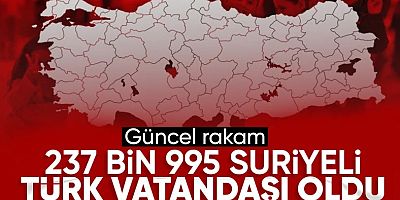 Bakan Yerlikaya, vatandaşlık alan Suriyeli sayısını açıkladı