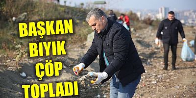 Başkan Bıyık Çöp Topladı