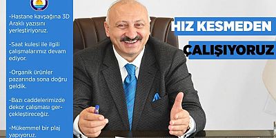 Başkan Çebi; ‘Hız Kesmeden Çalışıyoruz’