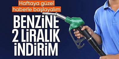Benzine indirim geliyor