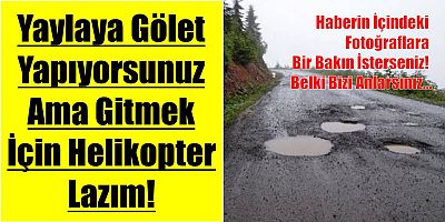 Bizim De Güzel Bir Yoldan Yaylaya Gitmek Hakkımız Değil mi?