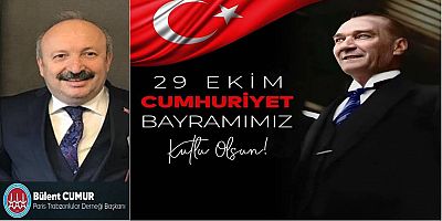 Bülent Cumur'dan Cumhuriyet Bayramı Kutlaması