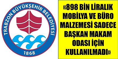 Büyükşehir’den Makam Odası Açıklaması