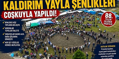 Çarşıbaşı 88. Kaldırım Yayla Şenlikleri coşkulu bir katılımla gerçekleştirildi