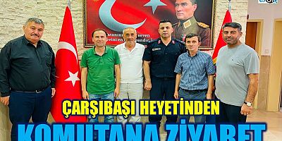 Çarşıbaşı heyetinden eski komutanlarına ziyaret
