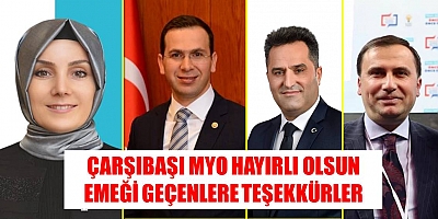 Çarşıbaşı MYO Kuruldu