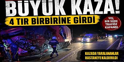 Çarşıbaşı'nda gece yarısı büyük kaza!