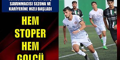 Çarşıbaşılı genç stoper kariyerine hızlı başladı