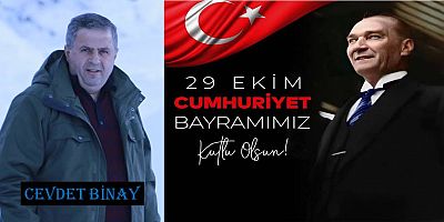 Cevdet Binay'dan Cumhuriyet Bayramı Kutlaması