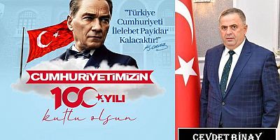 Cevdet Binay'dan Cumhuriyet Bayramı mesajı...