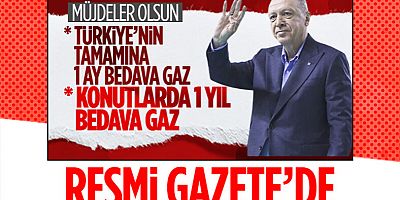 Cumhurbaşkanı Erdoğan'ın doğalgaz müjdeleri Resmi Gazete'de yayınlandı