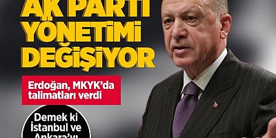Cumhurbaşkanı Erdoğan parti yönetimini de yeniliyor! 2024 için talimat yağdırdı