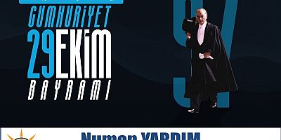 Cumhuriyet Bayramımız kutlu olsun.