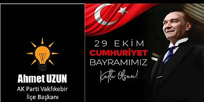 Cumhuriyet Bayramımız Kutlu Olsun