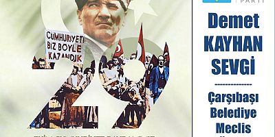 Cumhuriyet Bayramımız kutlu olsun.