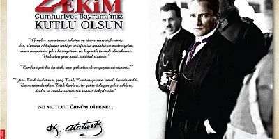 Cumhuriyet Bayramımız kutlu olsun.