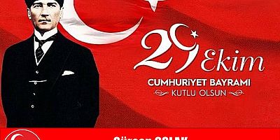 Cumhuriyet Bayramımız kutlu olsun.