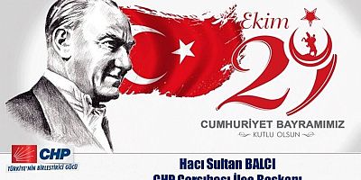 Cumhuriyet Bayramımız kutlu olsun.