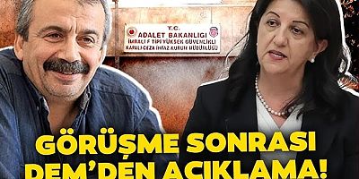 DEM Parti'den İmralı açıklaması!