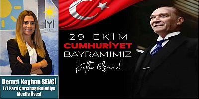 Demet Kayhan Sevgi'den Cumhuriyet Bayramı Kutlaması